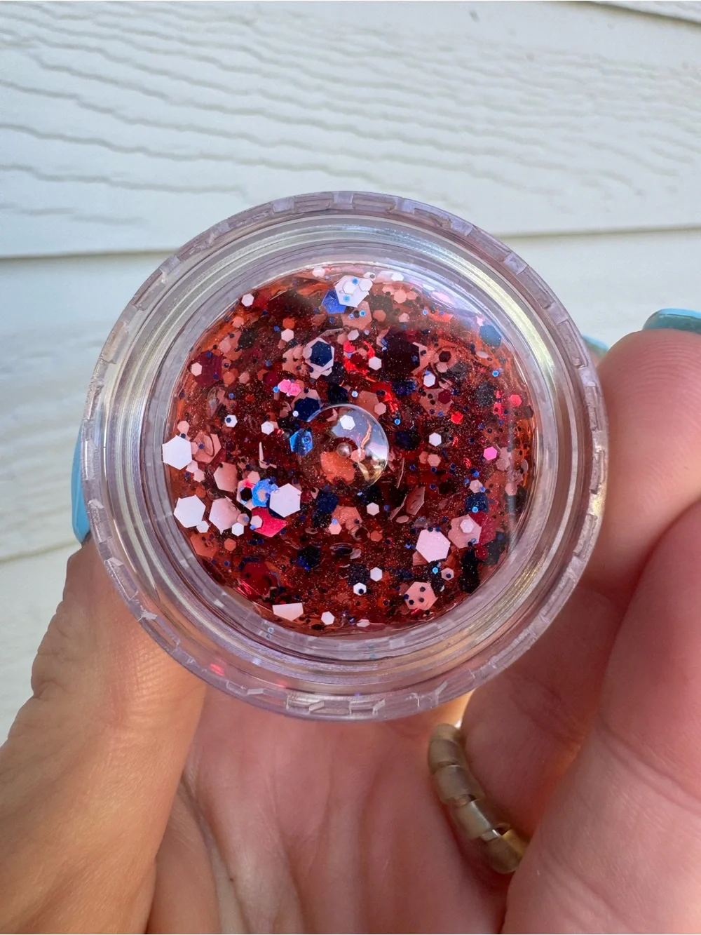 Hair Glitter Gel Double Stack - Patriotic and Pink